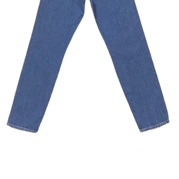 Levi's Blue Medium Wash Button Button Fly Wedgie Icon Fit Ankle Jeans Size 27 - Picture 5 of 10